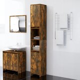 The Living Store Kopalniška omarica dim. hrast 30x30x183,5 cm konstruiran les - Kopalniška Omarica, (21436762) Cene