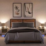  Noćni ormarići s LED svjetlima 2 kom boja hrasta sonome | shoptok.hr