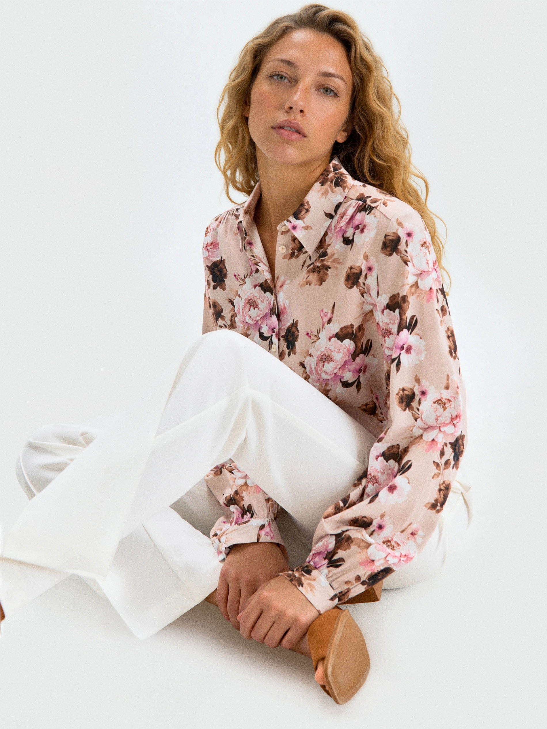 Sinsay Košulja s mješavinom lana | shoptok.hr