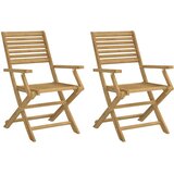  Sklopive vrtne stolice 2 kom 54,5x61,5x86,5 cm od drva bagrema | shoptok.hr