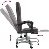  Uredski naslonjač od umjetne kože sivi | shoptok.hr