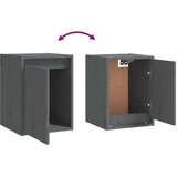  Zidni ormarići 2 kom sivi 30 x 30 x 40 cm od masivne borovine | shoptok.hr