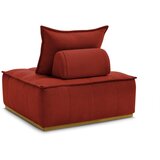 Bobochic Paris Opečnato oranžen fotelj iz tkanine bouclé Elisa – | Shoptok.si