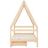  Okvir za dječji krevet s ladicama 80x160 cm od masivne borovine | shoptok.hr