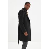 Trendyol Black Men's Belted Coat | shoptok.hr