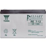 Yuasa Svinčev akumulator 12 V 7 Ah RE7-12 svinčevo-koprenast (AGM) 151 x 98 x 65 mm ploščati vtič 6.35 mm brez vzdrževanja, (20438395) | Shoptok.si