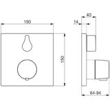 Hansa 81149562 Living termostatska pokrivna plošča | Shoptok.si