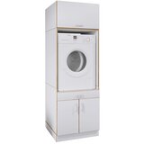 MID.YOU OMARICA ZA PRALNI STROJ bela, medeni hrast | Shoptok.si