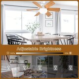 Smania LightFlower™ leseni stropni ventilator LED (vtičnica E27) | Shoptok.si