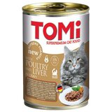 Tomi vlažna hrana za odrasle mačke, živina i jetra u sosu, 400g