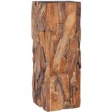vidaXL Stranska mizica 30x30x80 cm trdna tikovina | Shoptok.si
