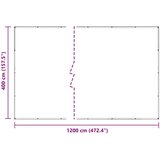 CERADA Pokrivalo za rastline Transparentno 4 x 12 m PVC, (5000287600) | Shoptok.si