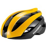 ROCKBROS Univerzalna nastavljiva kolesarska čelada, velikost M, črno-rumena, (21533729) | Shoptok.si