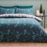 Catherine Lansfield Bijela/zelena flanelska posteljina za krevet za jednu osobu 135x200 cm Holly and Mistletoe – | shoptok.hr