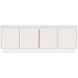 TV ormarić bijeli 110 x 34 x 40 cm od masivne borovine | shoptok.hr