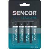 Sencor baterija LR06 aa 4BP alkalna 4/1