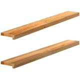  Prozorske klupice 2 kom svijetlosmeđe 120x15x2 cm masivne hrast | shoptok.hr