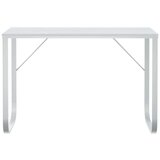  Računalniška miza bela 110x60x73 cm iverna plošča, (20640718) | Shoptok.si