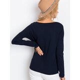 BASIC Feel Good Blouse-RV-BZ-5122.13P-navy blue | shoptok.hr