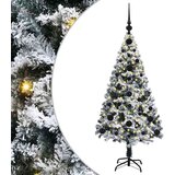 vidaXL Umestno božično drevo Zelena 120 cm PVC, jeklo in plastika | Shoptok.si