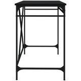  Radni stol crni 100 x 50 x 75 cm konstruirano drvo i željezo | shoptok.hr