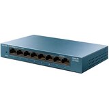 Tp-link Switch LS108G LiteWave 8-portni gigabitni stoni prekidač, 8 gigabitnih RJ45 portova, čelično kućište za stolno računalo, zidni nosač, zelena E | Eponuda.ba