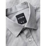 Ombre Men's SLIM FIT shirt in decorative fabric with pocket - grey | Eponuda.ba