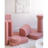 Wigiwama Rožnata otroška sedežna garnitura iz tkanine bouclé 132 cm Settee – | Shoptok.si