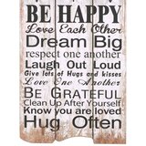  Zidna vješalica za kapute sa 6 kuka "FAMILY RULES" 120 x 40 cm | shoptok.hr