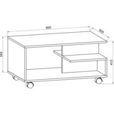 MID.YOU Klubska Miza Stango L, Antracit, Barva Hrasta | Shoptok.si