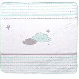 Roba Bela/mentolno zelena otroška odeja iz mikropliša 80x80 cm Happy Cloud – | Shoptok.si