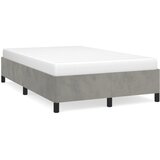  Okvir za krevet bez madraca svjetlosivi 120x190 cm baršunasti | shoptok.hr
