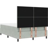  Krevet s boxspringom s madracem i klupom svjetlosiva 160x200 cm baršun | shoptok.hr