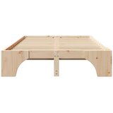  Krevetna konstrukcija Čvrsto borovo drvo 120 x 190 cm | shoptok.hr