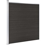 PANEL za ogradu WPC 175 x 186 cm crni | shoptok.hr