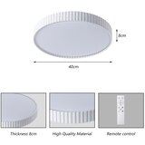 Brilagi LED prigušiva stropna svetiljka CORVO LED/54W/230V 3000-6000K bela prečnik 40 cm + daljinski upravljač | Eponuda.com