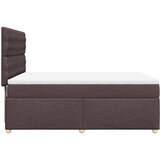 Krevet s oprugama i madracem tamnosmeđi 160x200 cm tkanina | shoptok.hr