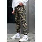 Madmext Green Camouflage Cargo Pocket Mens Jogger Pants 5791