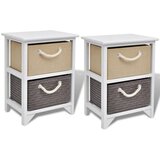 Furnova Nočna Omarica 2 kosa Les, (21925884) | Shoptok.si