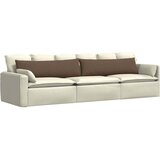  Jastučići za sofu 2 pcs Smeđa 145 x 40 cm tkanina | shoptok.hr