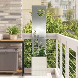  Privatnost u vrtu Srebrno 32 x 32 x 150 cm Pocinčani čelik | shoptok.hr
