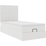  Otomanski krevet s madracem bijeli 90x190cm umjetna koža | shoptok.hr