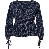 Dorothy Perkins Curve Bluza mornarska / bela | Shoptok.si