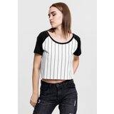 UC Ladies Women's cropped baseball t-shirt wht/blk | Shoptok.si
