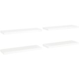 Maison Chic 4 kosi Stenske Police - Viseče police bele 80x23,5x3,8 cm MDF, (21793836) | Shoptok.si