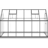  Staklenik s okvirom antracit 334 x 169 x 202 cm aluminijski | shoptok.hr
