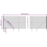  Ograda od žičane mreže sa šiljastim držačima zelena 1,8 x 25 m | shoptok.hr