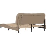 Okvir kreveta LED boja cappuccina 160 x 200 cm od umjetne kože | shoptok.hr