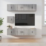 vidaXL 7-dijelni set TV ormarića sivog sonome konstruirano drvo | shoptok.hr