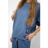 Kesi Włoski Buttery fabric set sweatshirt + pants denim melange | Shoptok.si